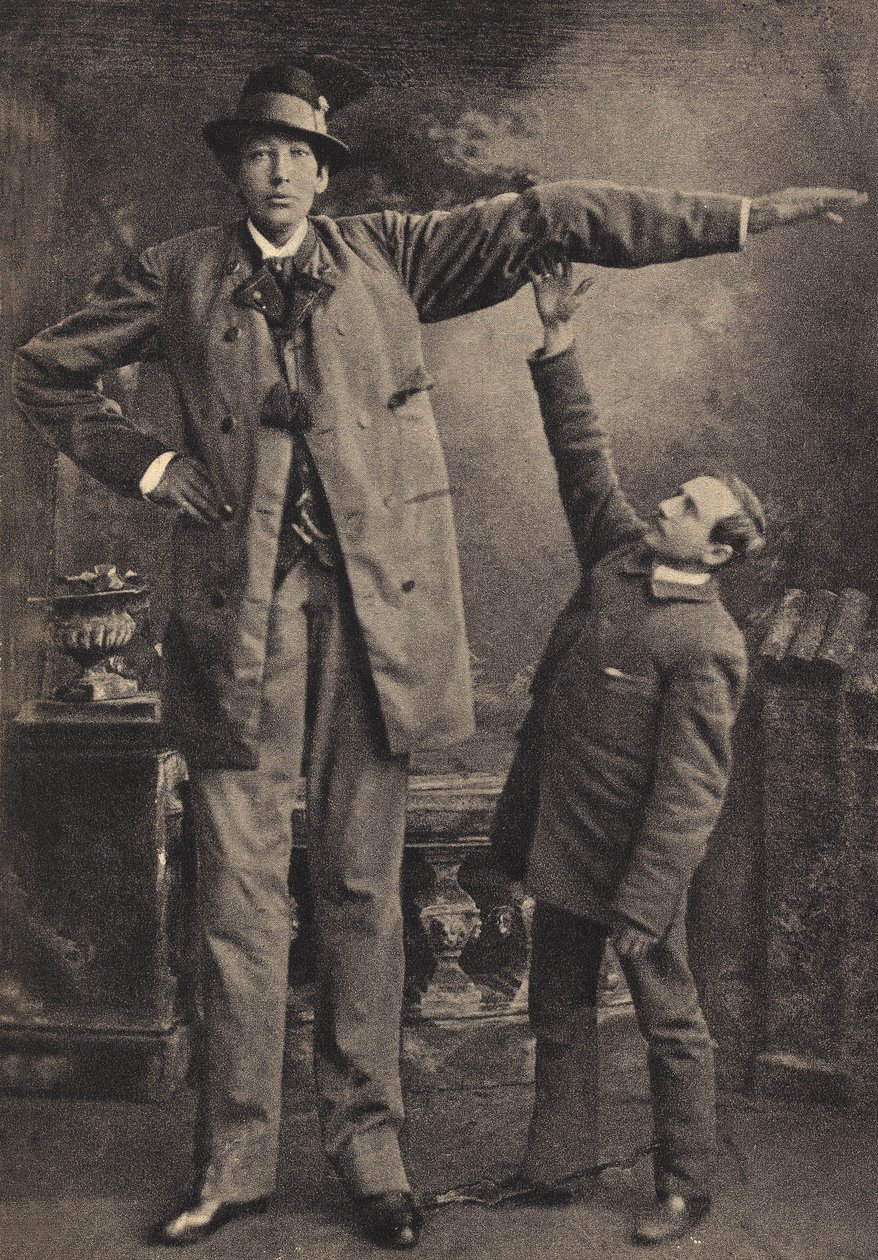 Monstren, jätten. Fotografi, sent 1800-tal, Paris. av Unknown photographer
