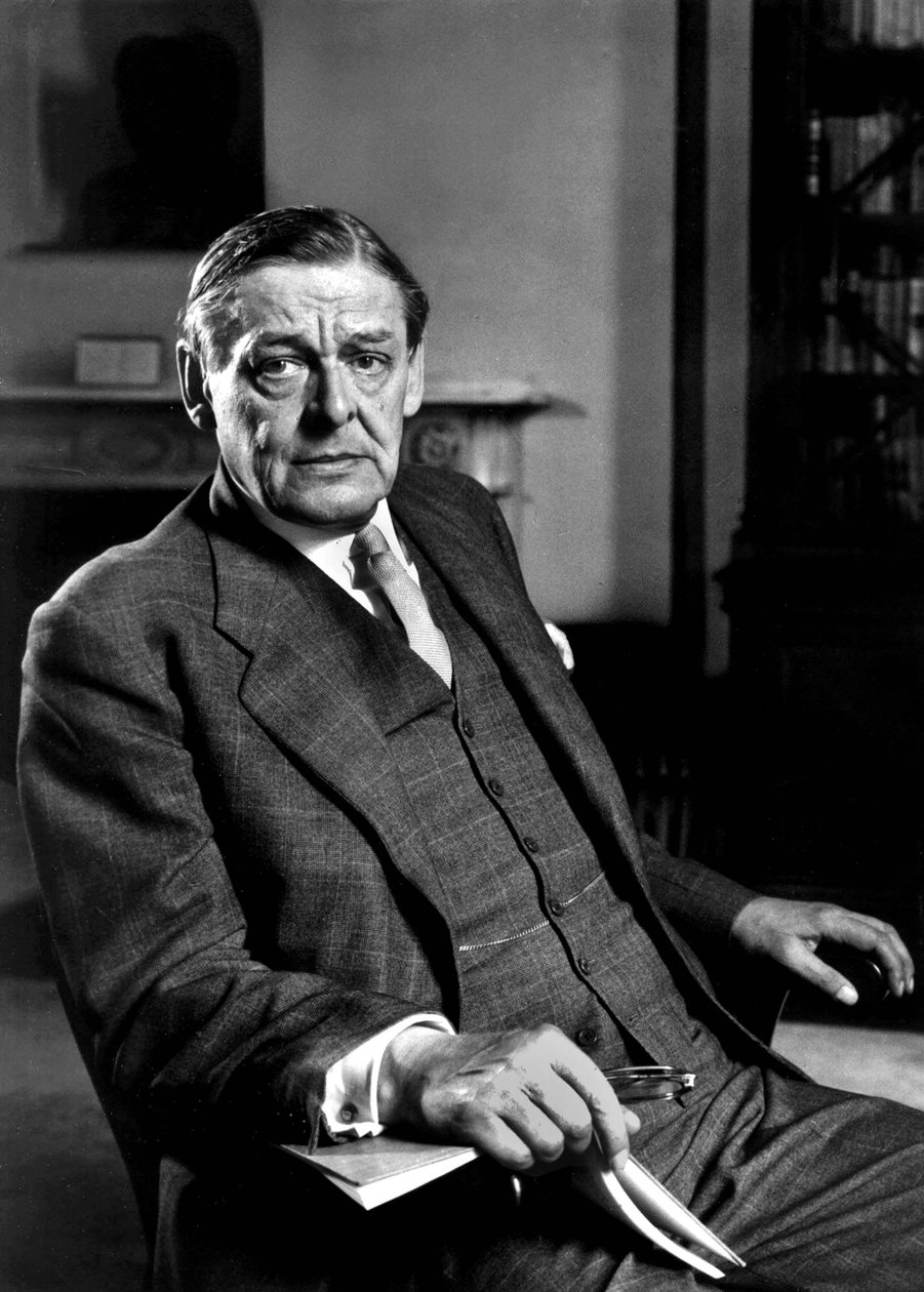 Thomas Stearns Eliot, ca 1950 (svartvitt foto) av Unknown photographer