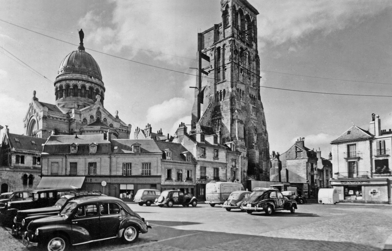 Tours, Frankrike: basilikan St Martin, Vykort, ca 1960 av Unknown photographer