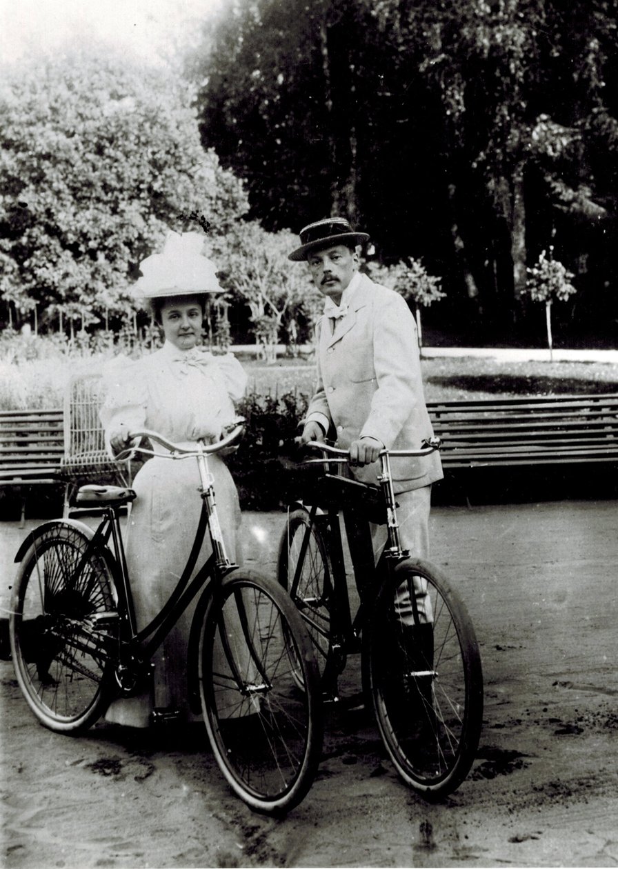 Vladimir Dmitrievich Nabokov (1870-1922) och Elena Ivanovna Rukavishnikova (1876-1939), anonym. Fotograf av Unknown photographer