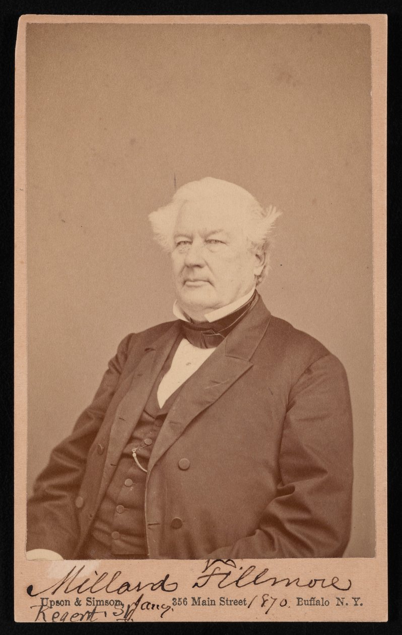 Porträtt av Millard Fillmore 1800-1874, 4 januari 1870. av Upson and Simson