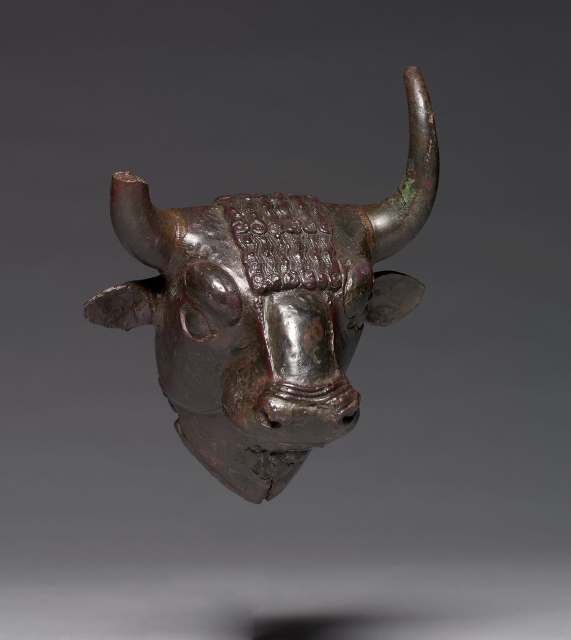 Tjurhuvudfäste, c.700-600 f.Kr. (brons) av Urartian