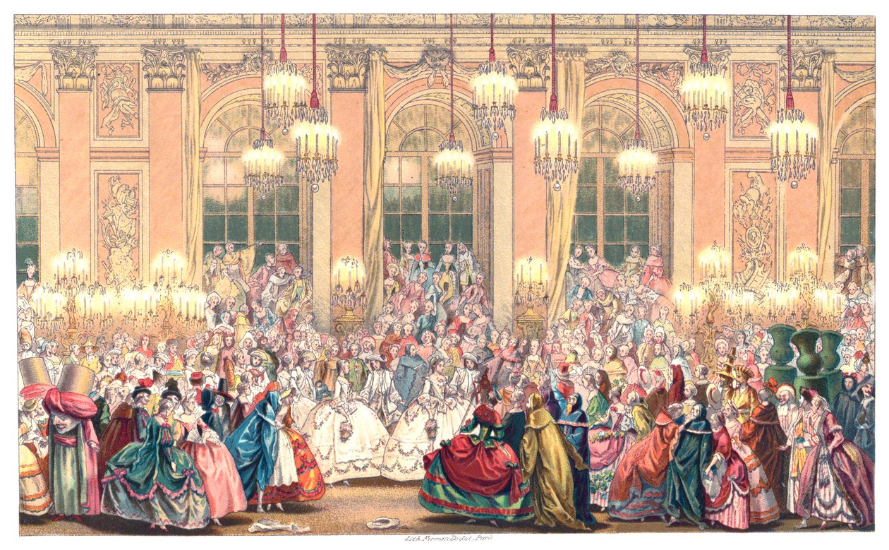 En maskeradbal, 1885. av Urrabieta