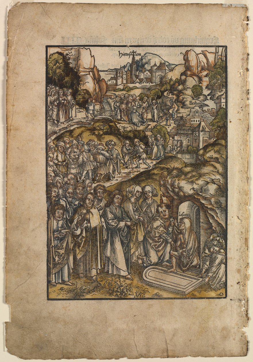 The Passion: The Raising of Lazarus av Urs I Graf