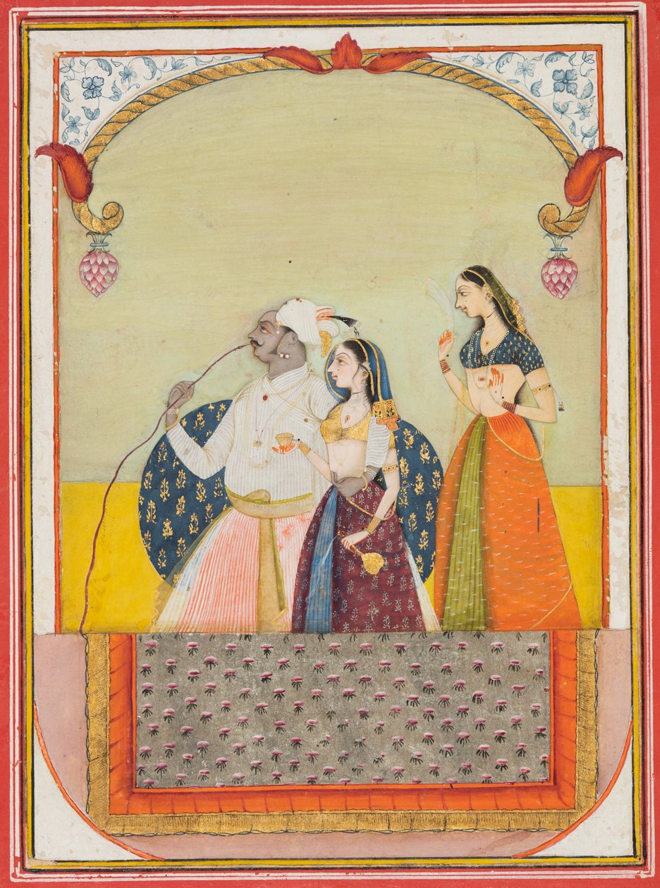 Maharaja Shri Anand Singhji och hans konsert, 1729. av Ustad Murad