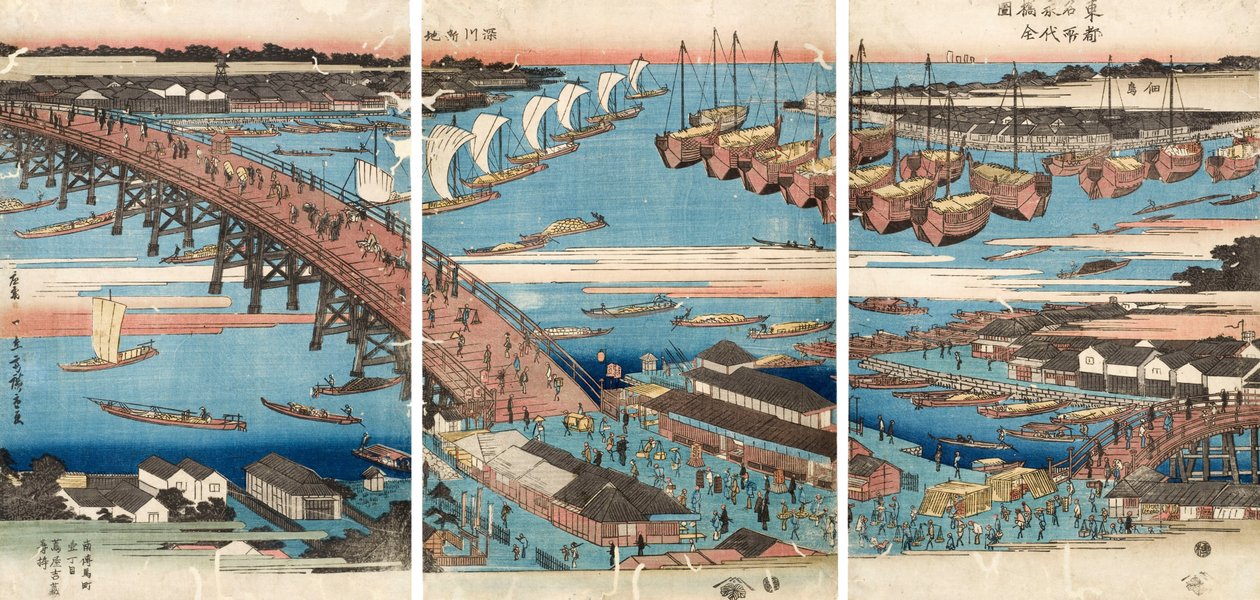 Woodcut av Utagawa Hiroshige