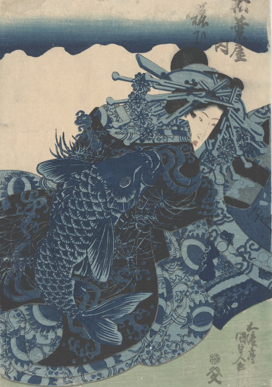 Ofrälse av Utagawa Kunisada