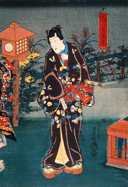 Fullmåne: Färga växter och blommor av Utagawa Kunisada