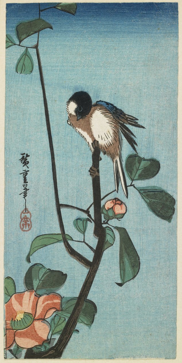 (Mes på Camelia), 1830-1858 av Utagawa Hiroshige