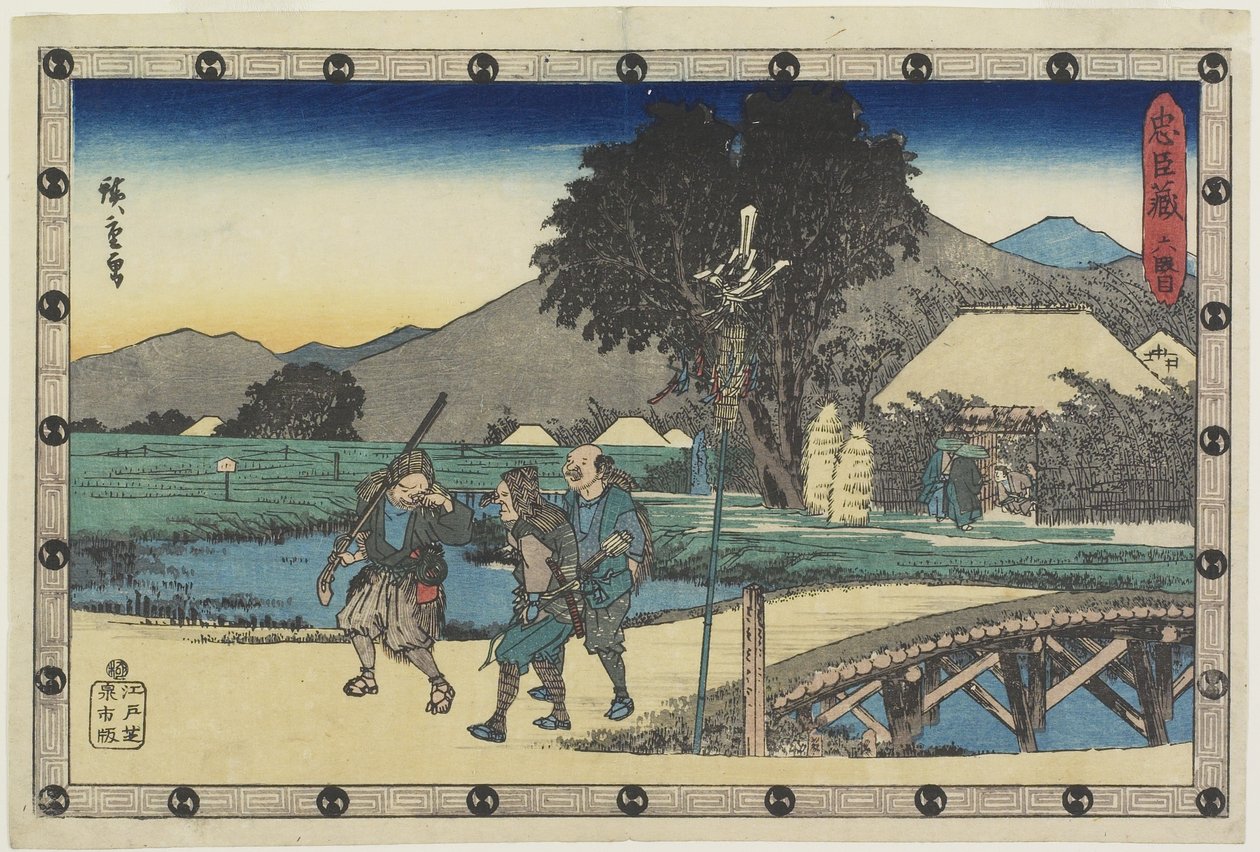 Akt 6, 1838 av Utagawa Hiroshige