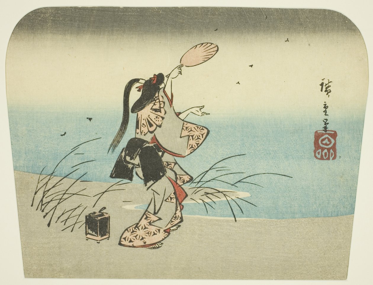 Att fånga eldflugor av Utagawa Hiroshige