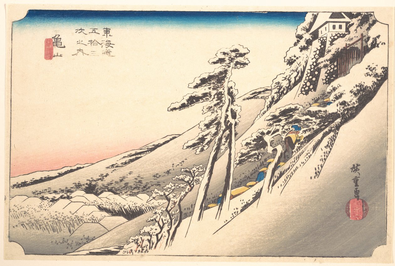 Klart väder efter snö av Utagawa Hiroshige