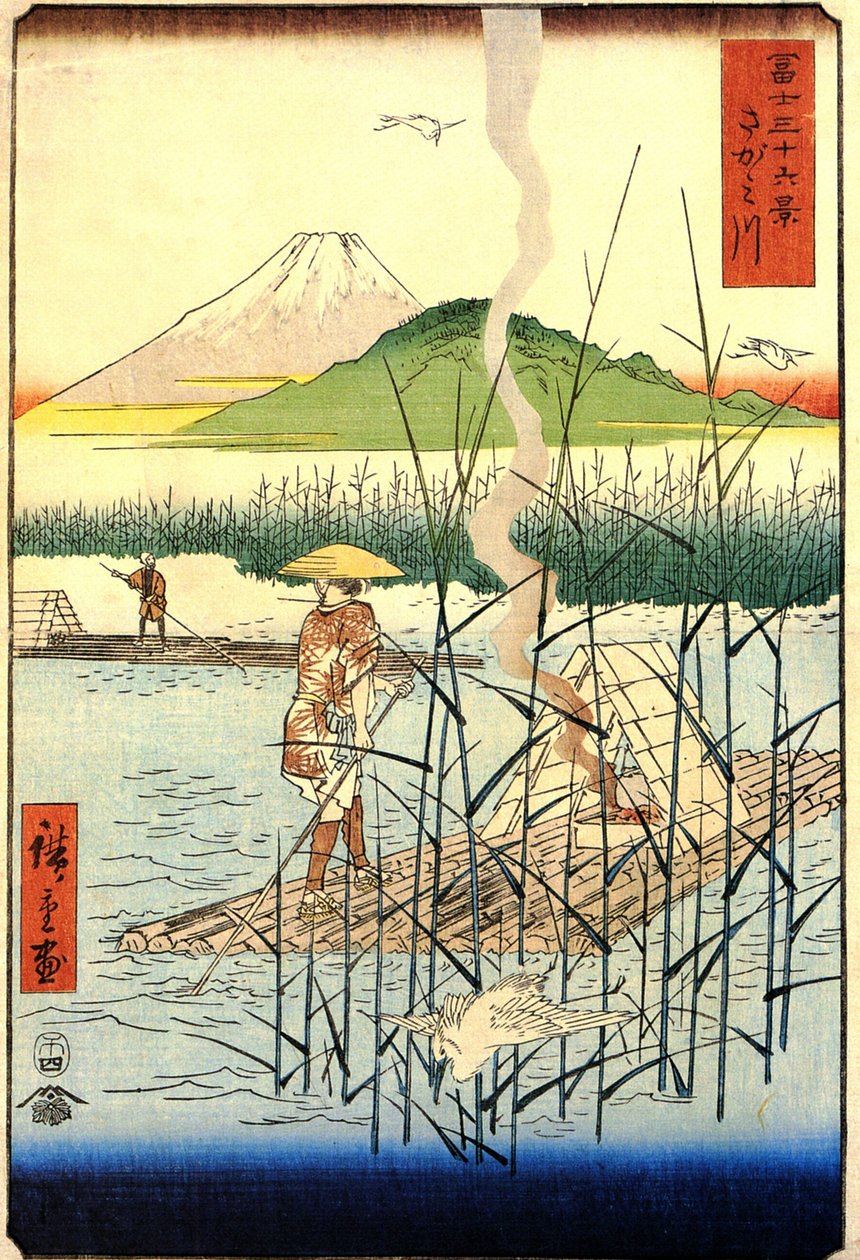 Hiroshige, Sagamifloden av Utagawa Hiroshige