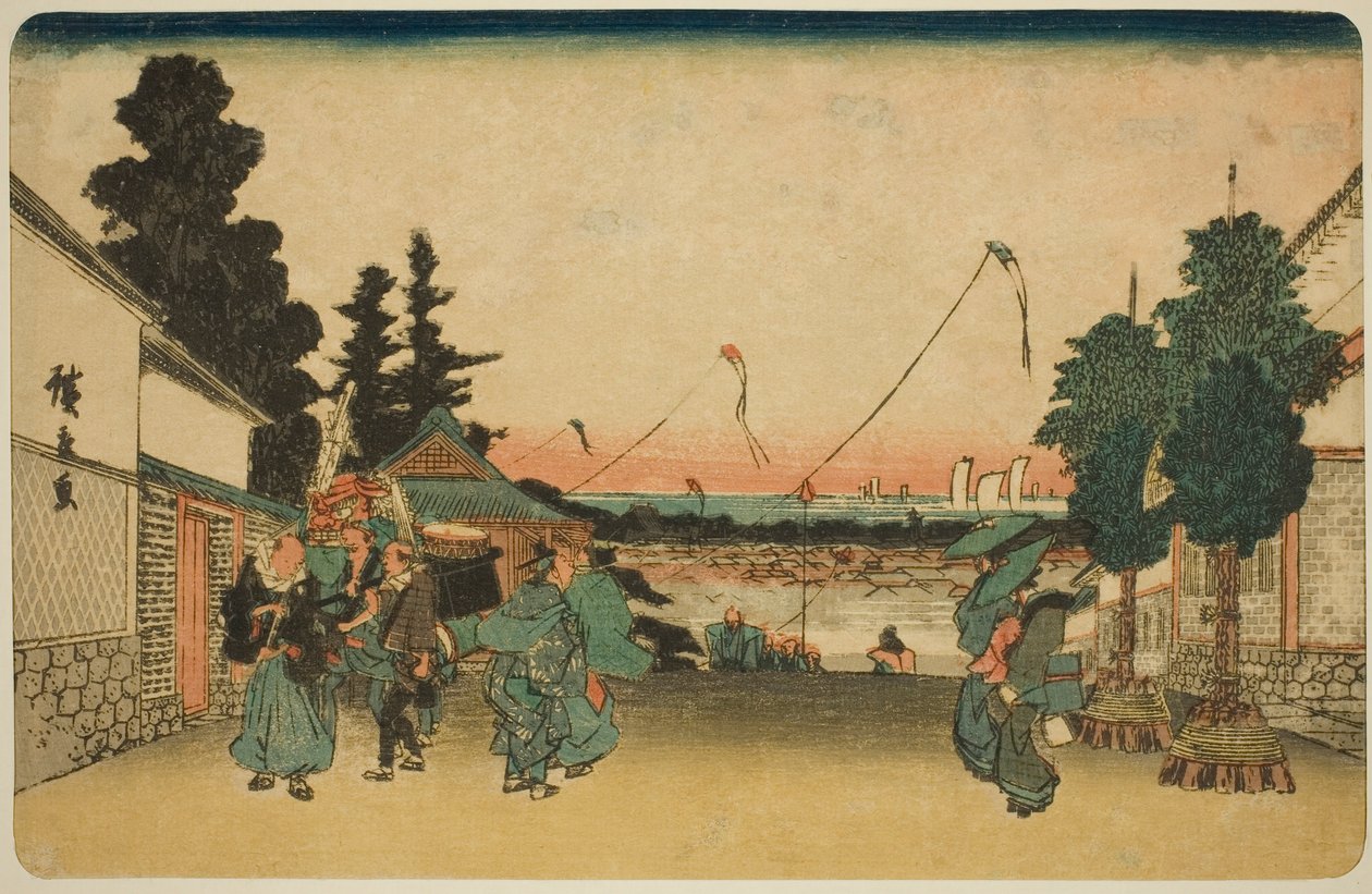 Kasumigaseki, från Te-serien s av Utagawa Hiroshige