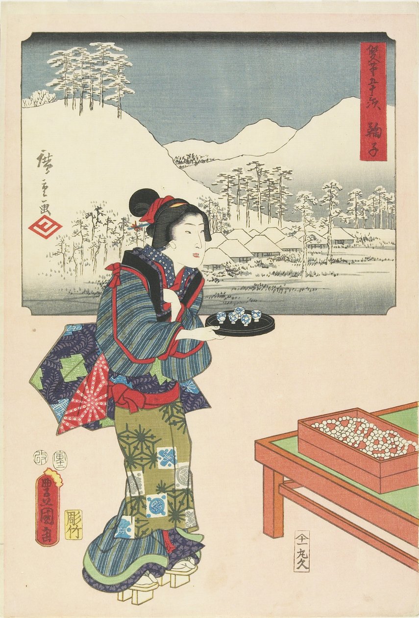 Mariko, december 1854 av Utagawa Hiroshige