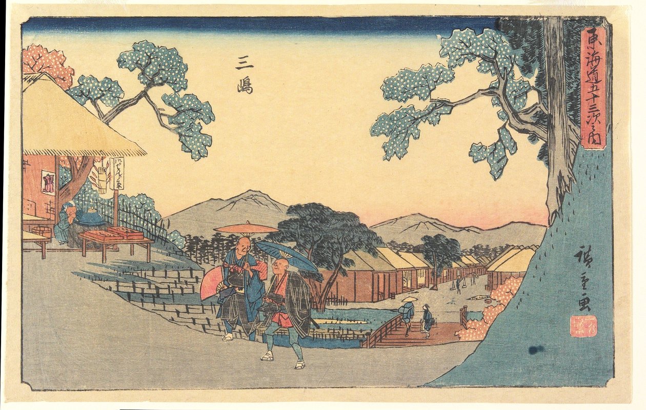 Mishima av Utagawa Hiroshige