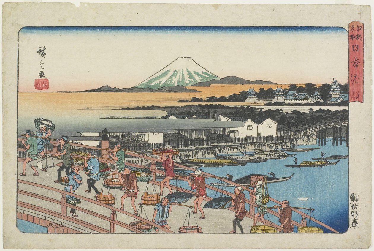 Nihon-bashi Bridge av Utagawa Hiroshige