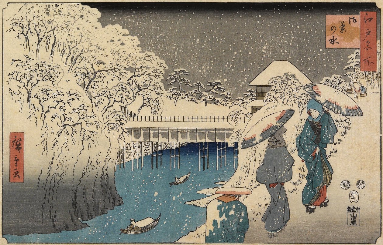 Ochanomizu, november 1853 av Utagawa Hiroshige