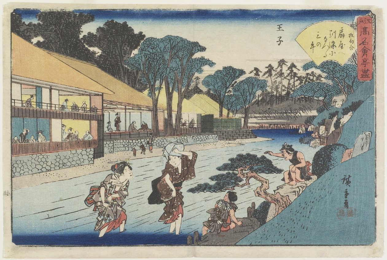 _Giya vid _ji, c. 1835-1842 av Utagawa Hiroshige