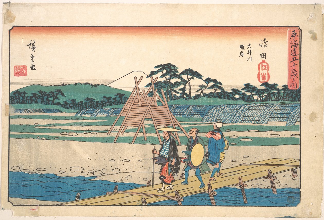 Shimada av Utagawa Hiroshige