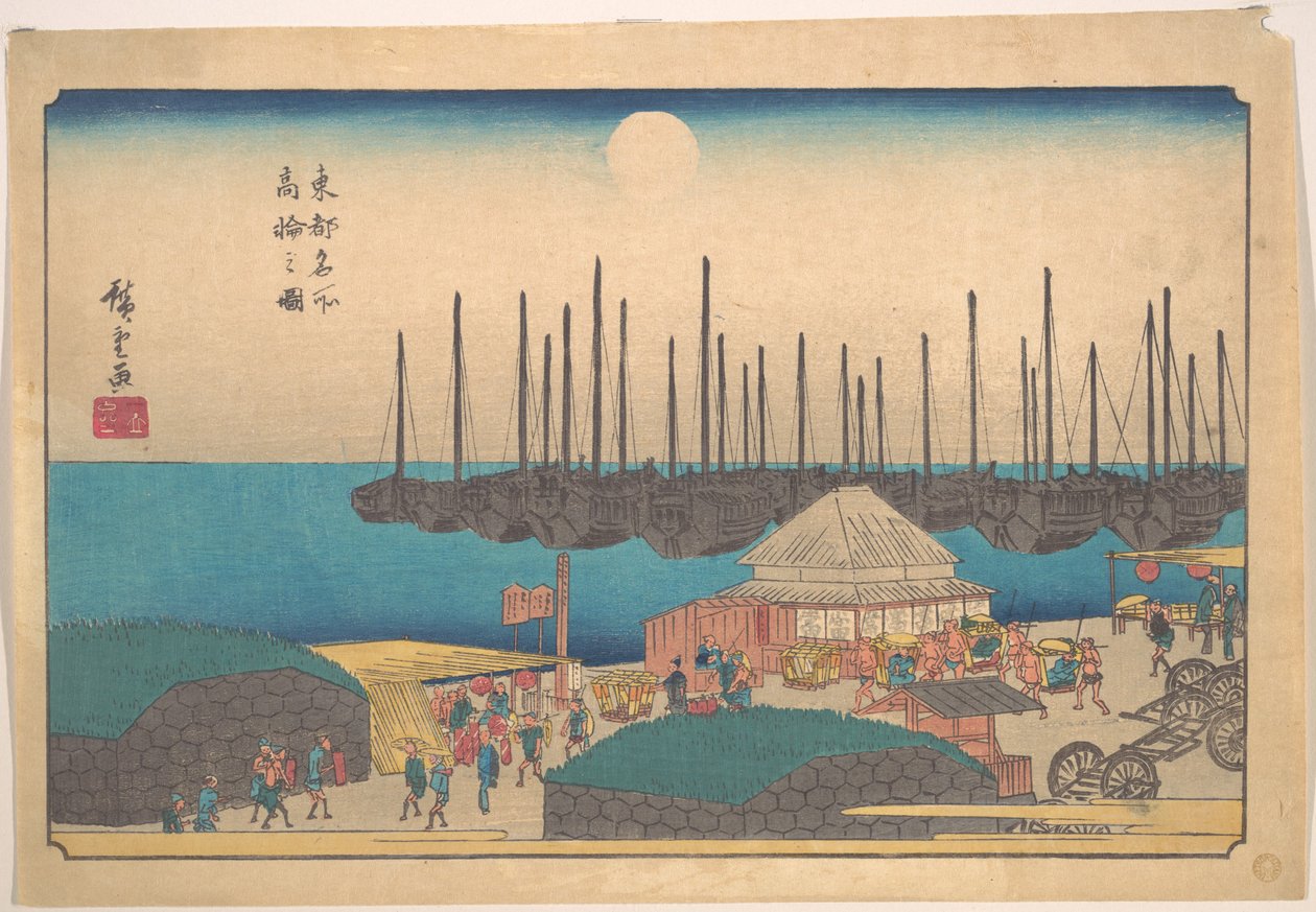 Utsikt över Takanawa av Utagawa Hiroshige
