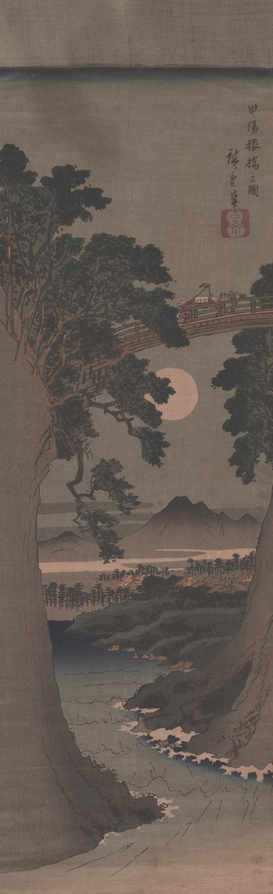 Apbron i Kai-provinsen av Utagawa Hiroshige