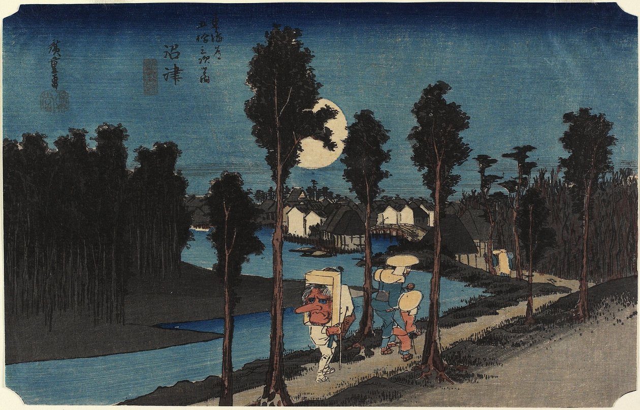 Vinterscen, Mamamastu, ca. 1833 av Utagawa Hiroshige