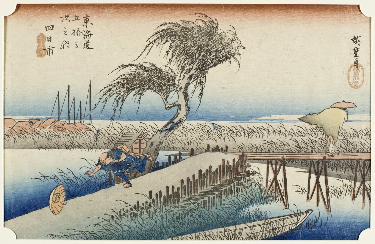 Yokkaichi: Miefloden av Utagawa Hiroshige