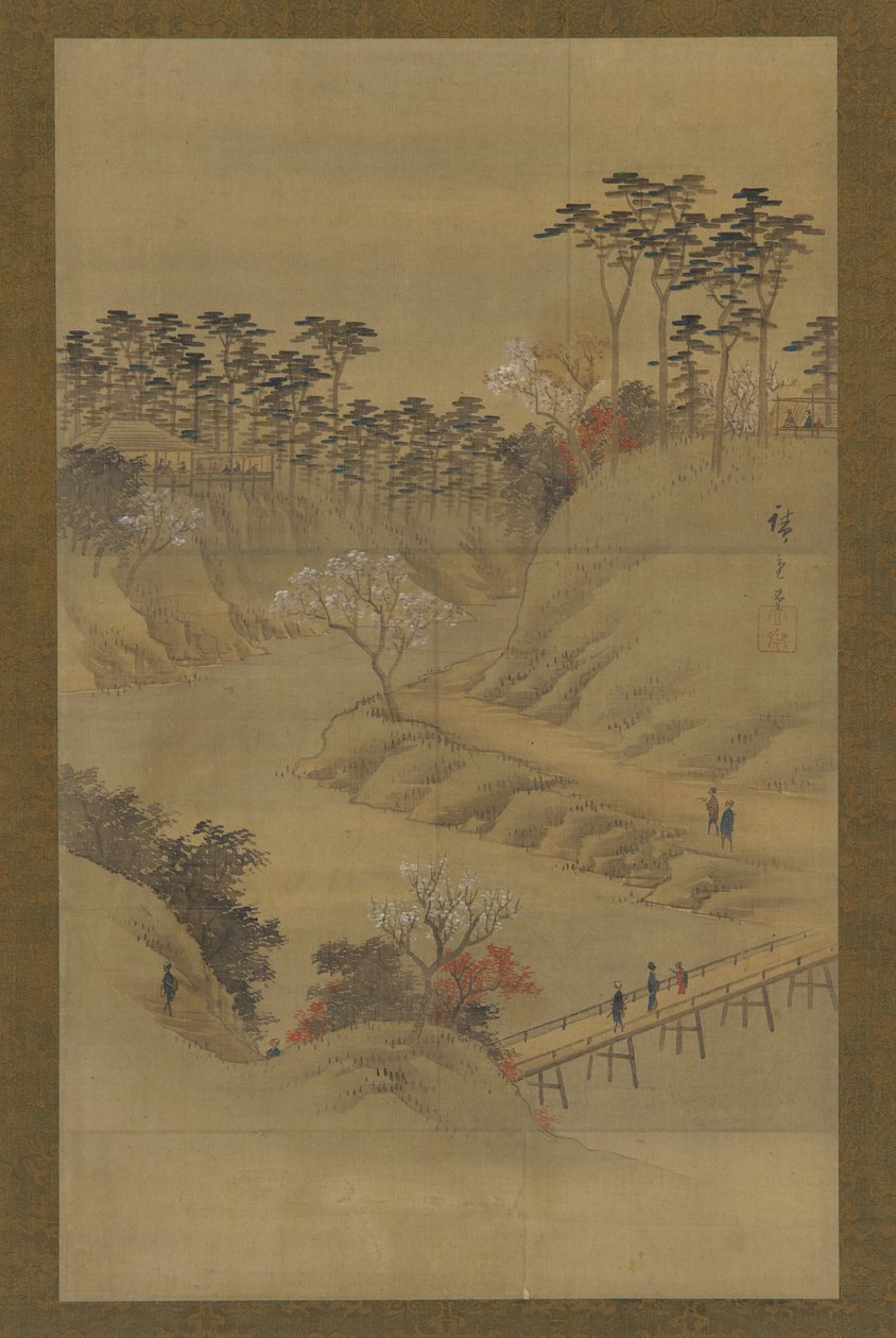 Sommarlandskap, mitten av 1800-talet. av Utagawa Hiroshige II