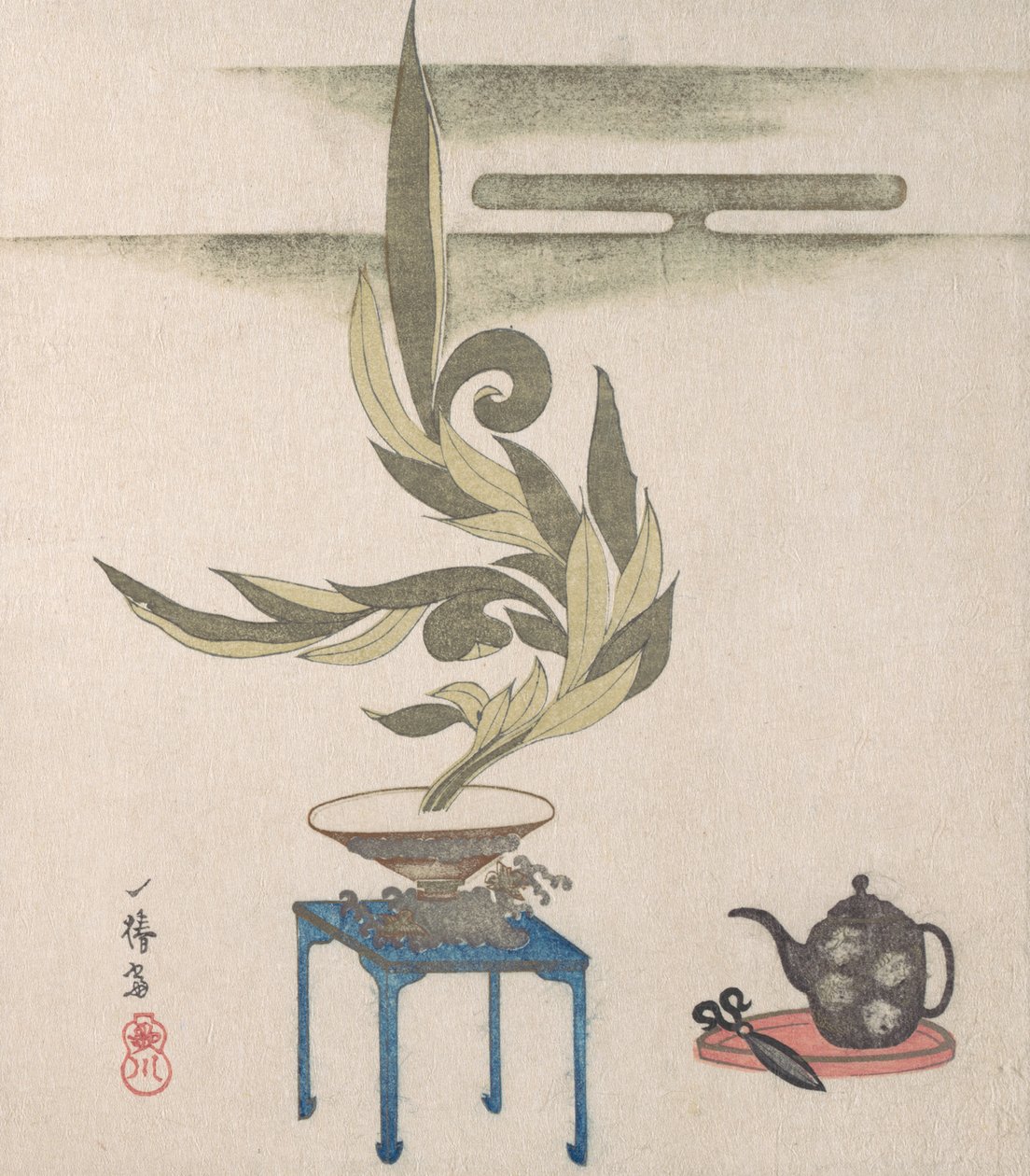 Blomsterarrangemang, 1800-talet. av Utagawa Itchinsai