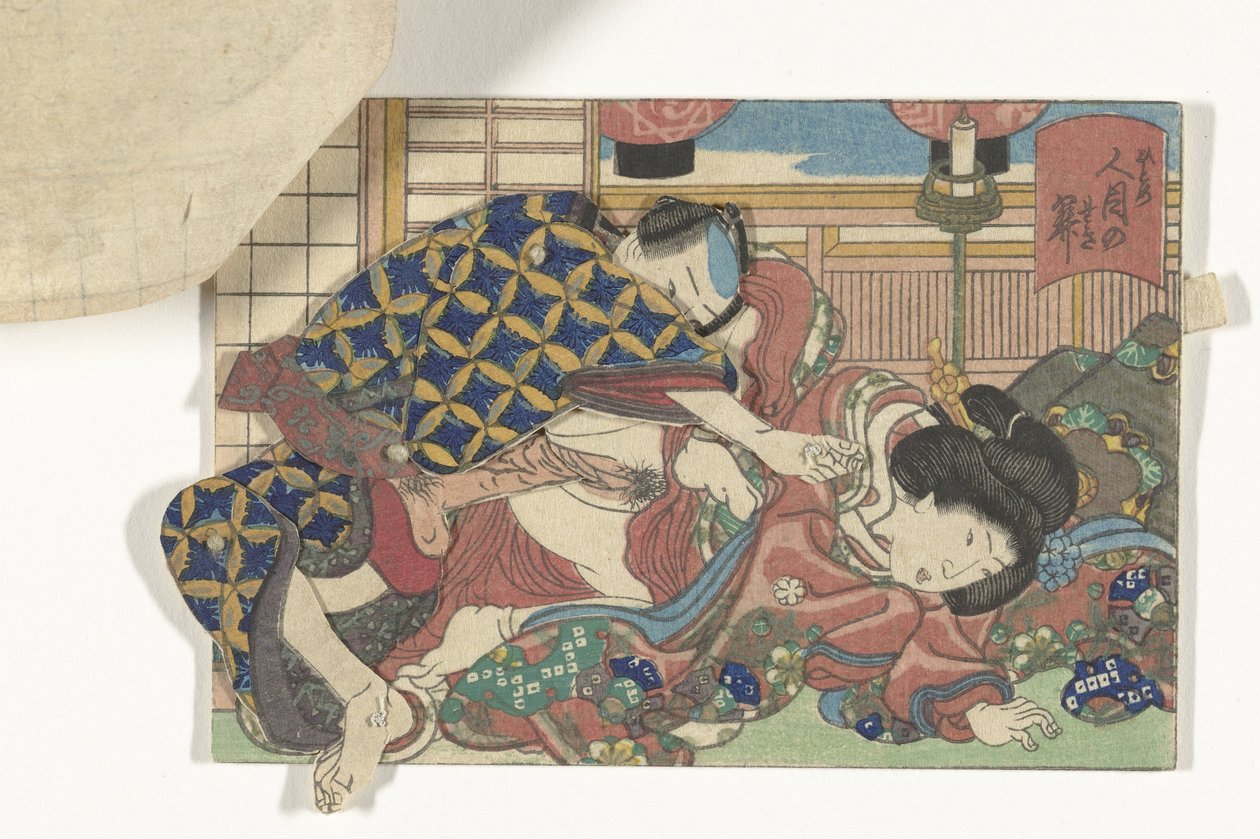 Rörligt erotiskt tryck av Utagawa Kunisada (I)