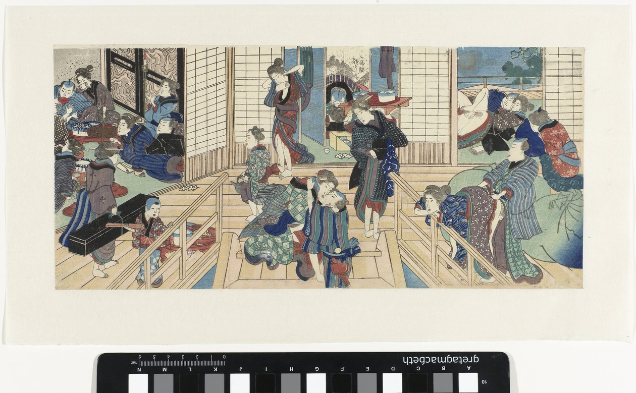 Scener på en bordell av Utagawa Kunisada (I)