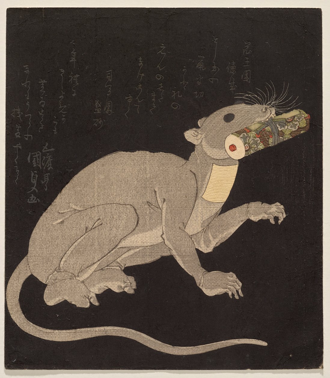 Ichikawa Danj?r? VII i råttdräkt, med en magisk rulla av Utagawa Kunisada