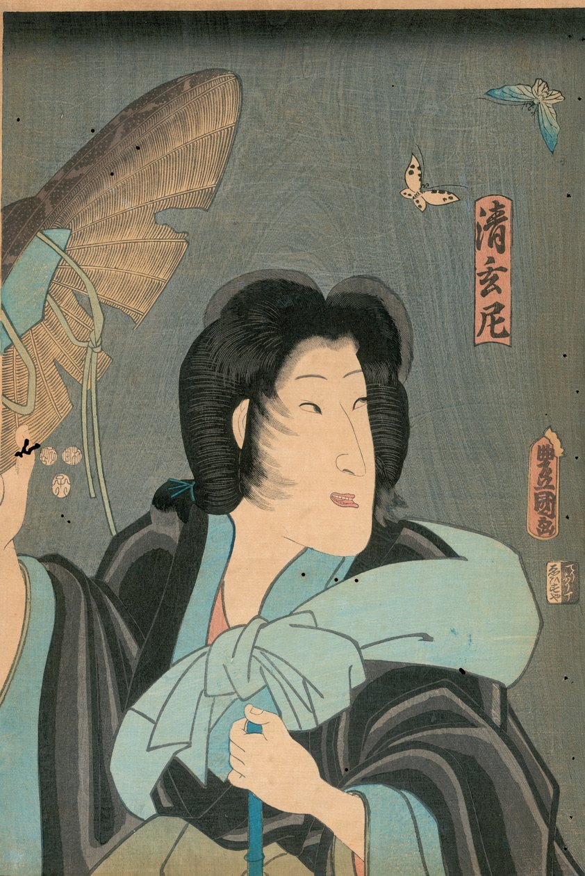 Poet och fjäril, utgiven av Otaya Takichi av Utagawa Kunisada