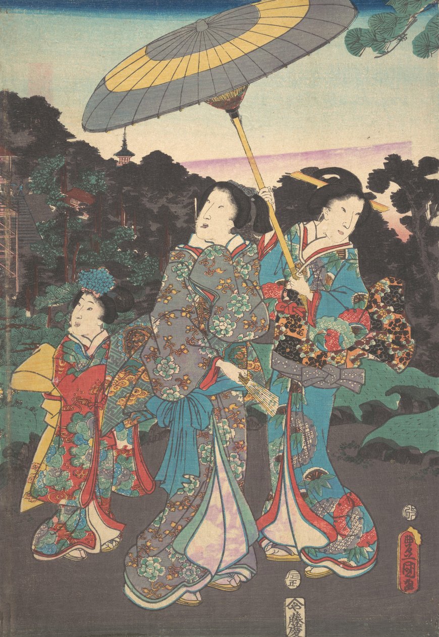 Skriva ut. av Utagawa Kunisada
