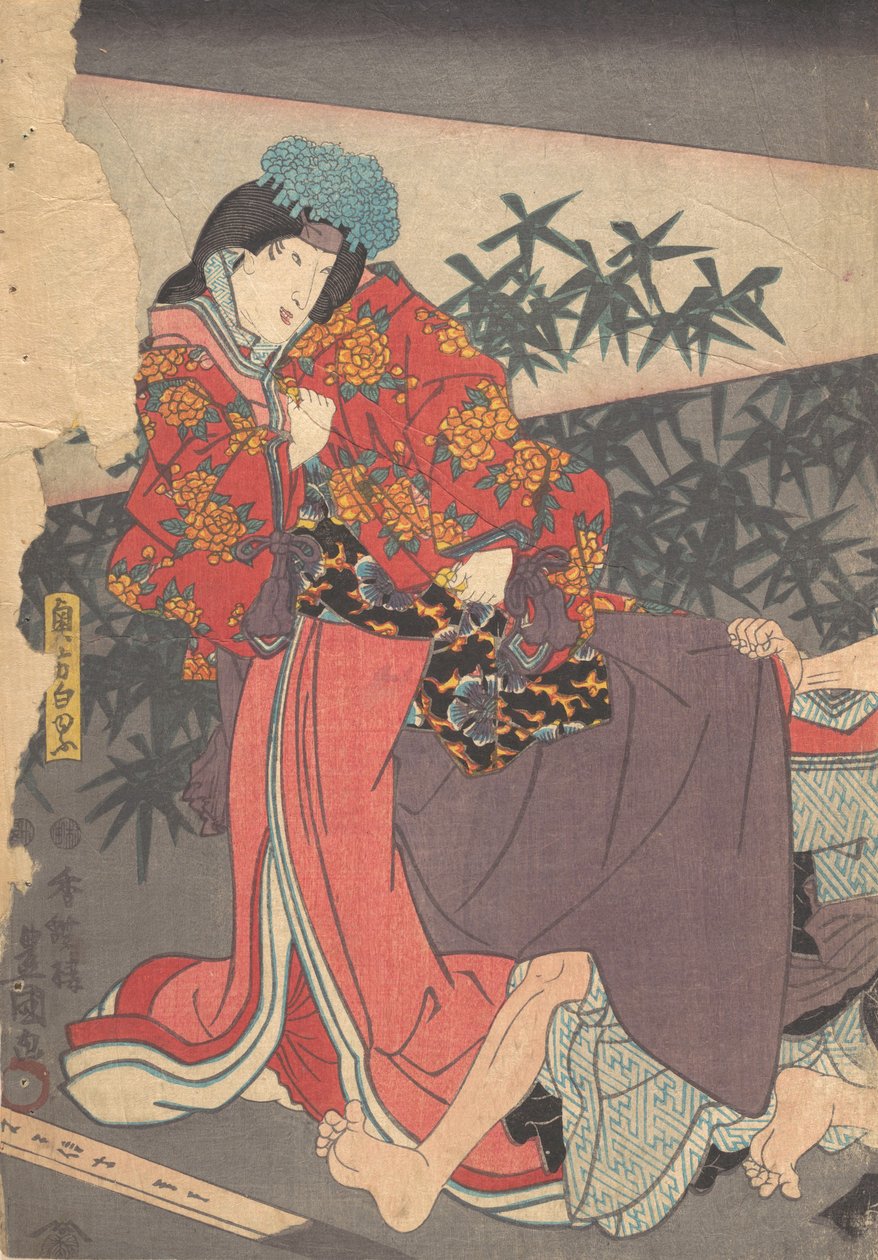 Tryck, 1800-talet., 1800-talet. av Utagawa Kunisada