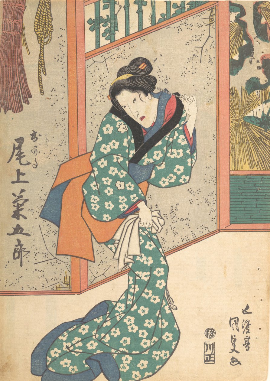 Tryck, 1800-talet., 1800-talet. av Utagawa Kunisada