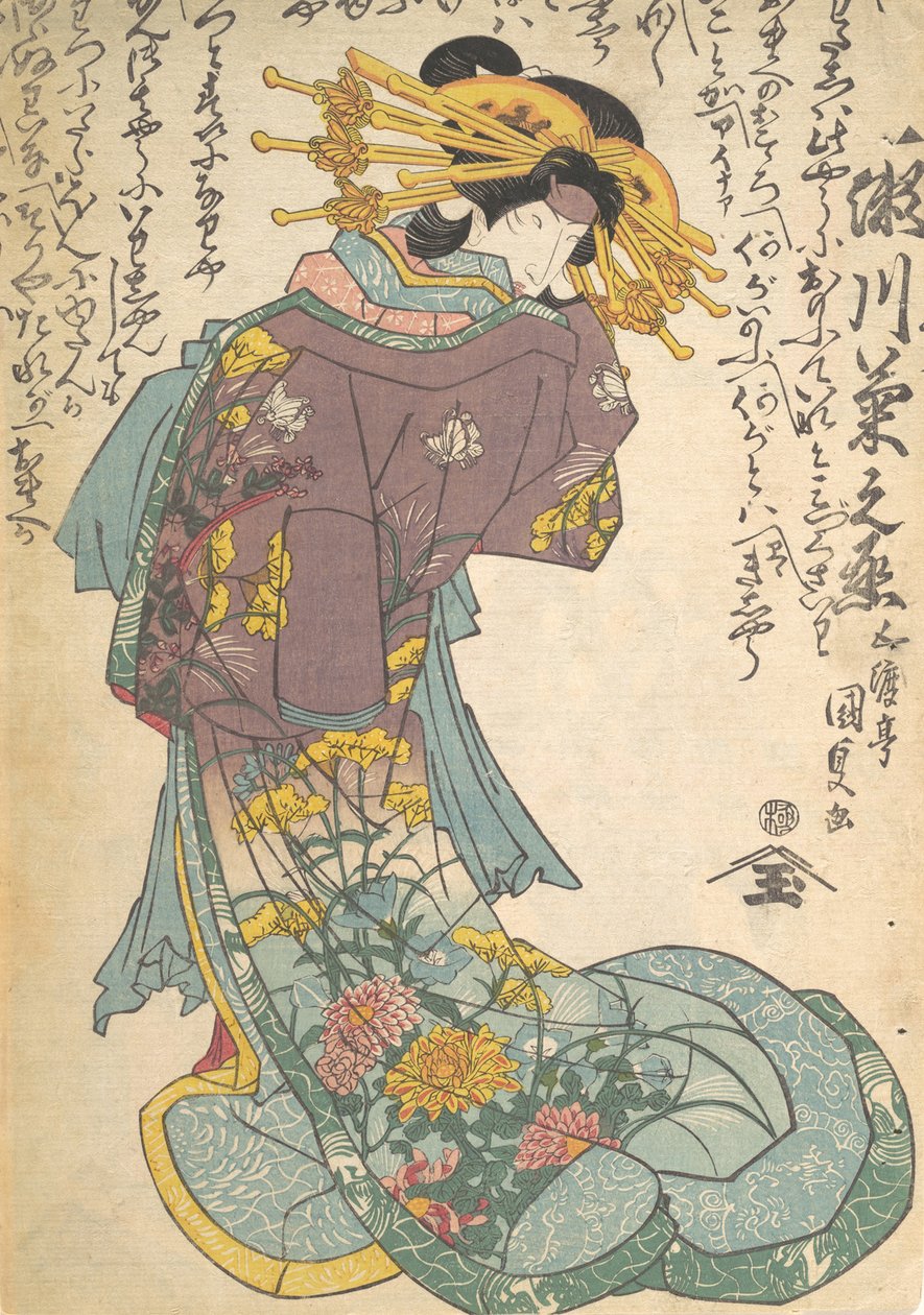 Tryck, 1800-talet., 1800-talet. av Utagawa Kunisada