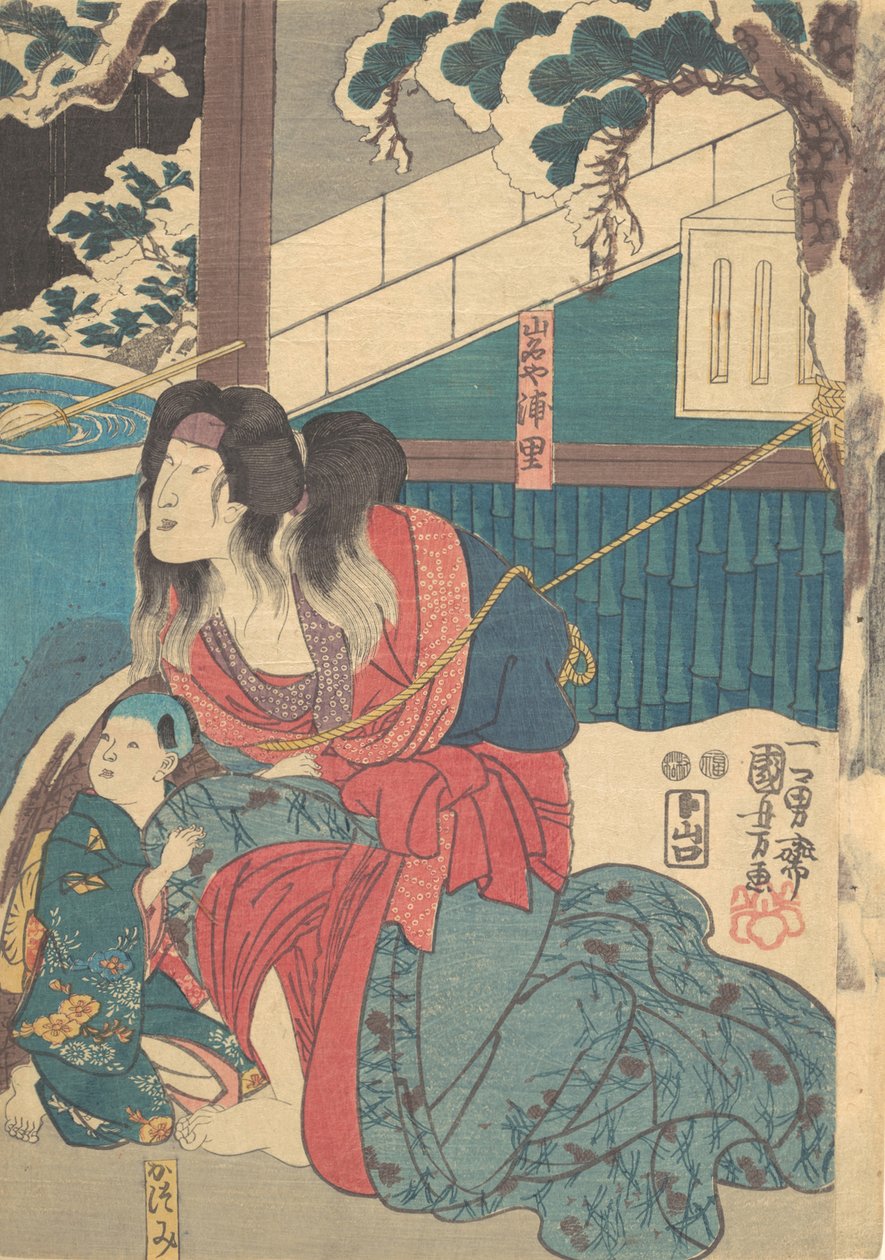 Tryck, 1800-talet., 1800-talet. av Utagawa Kunisada
