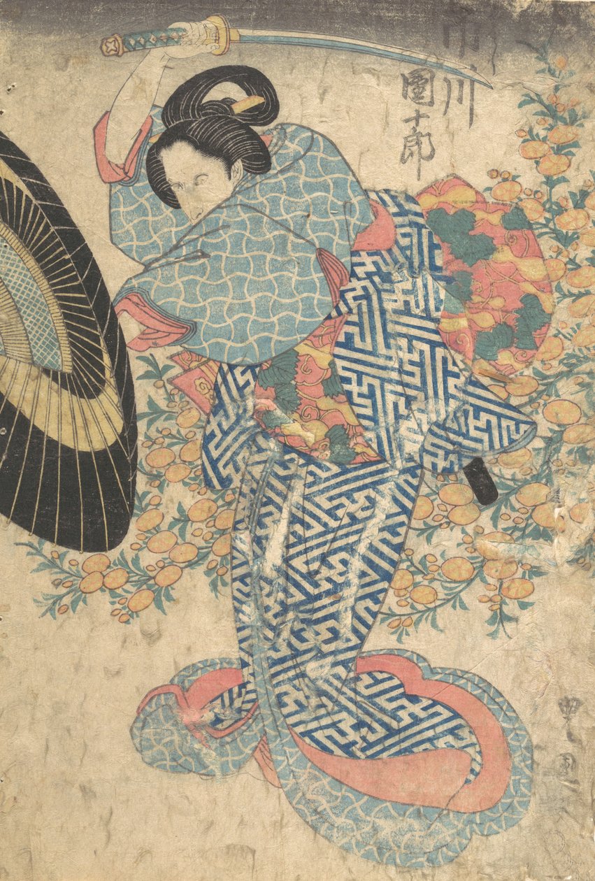 Tryck, 1800-talet., 1800-talet. av Utagawa Kunisada