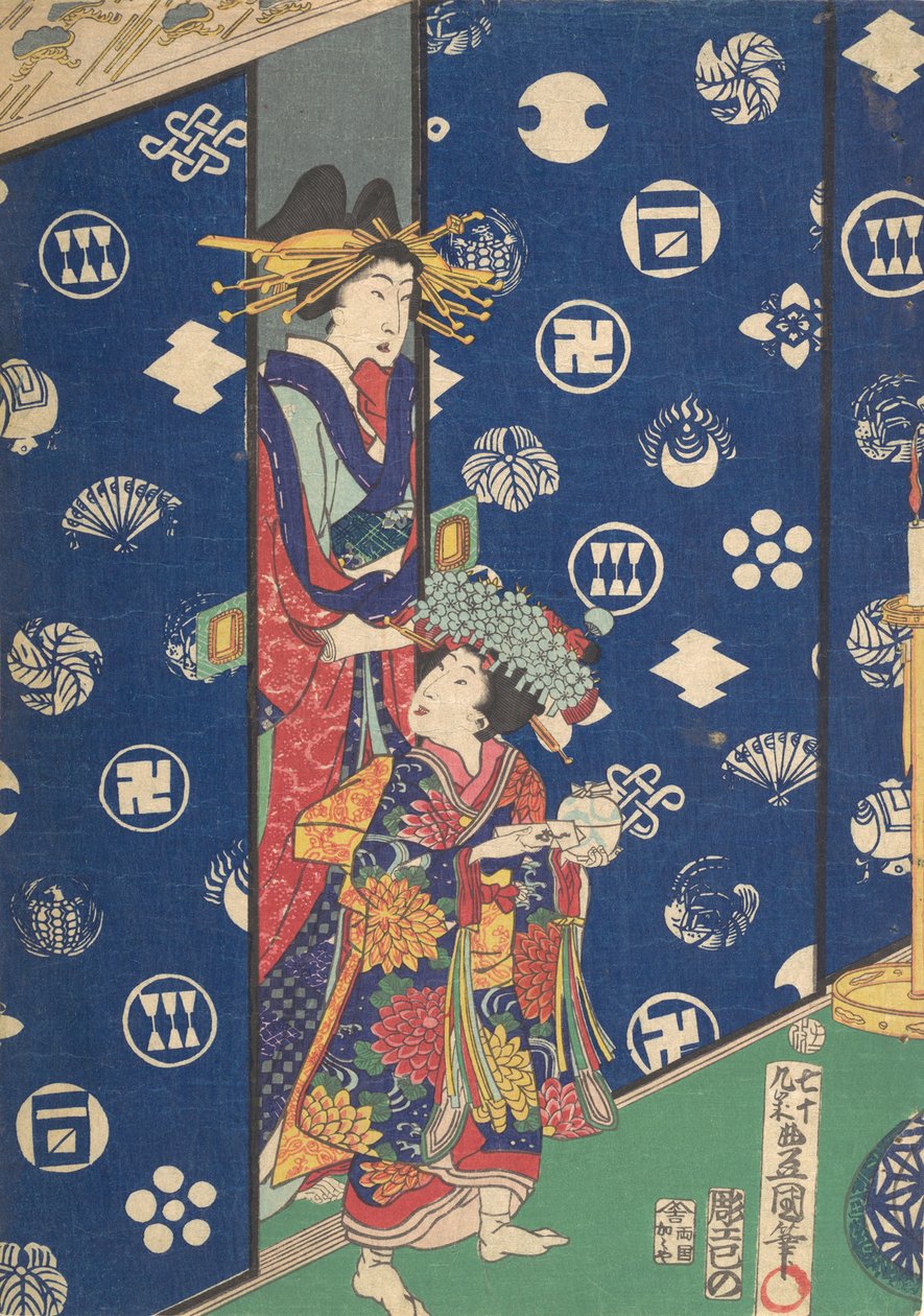 Tryck, 1800-talet., 1800-talet. av Utagawa Kunisada