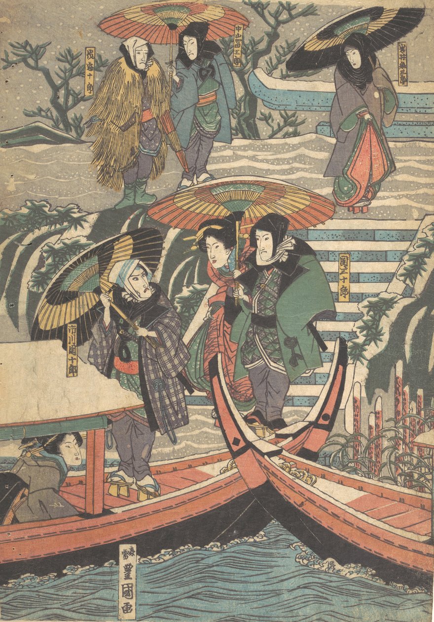 Tryck, 1800-talet., 1800-talet. av Utagawa Kunisada