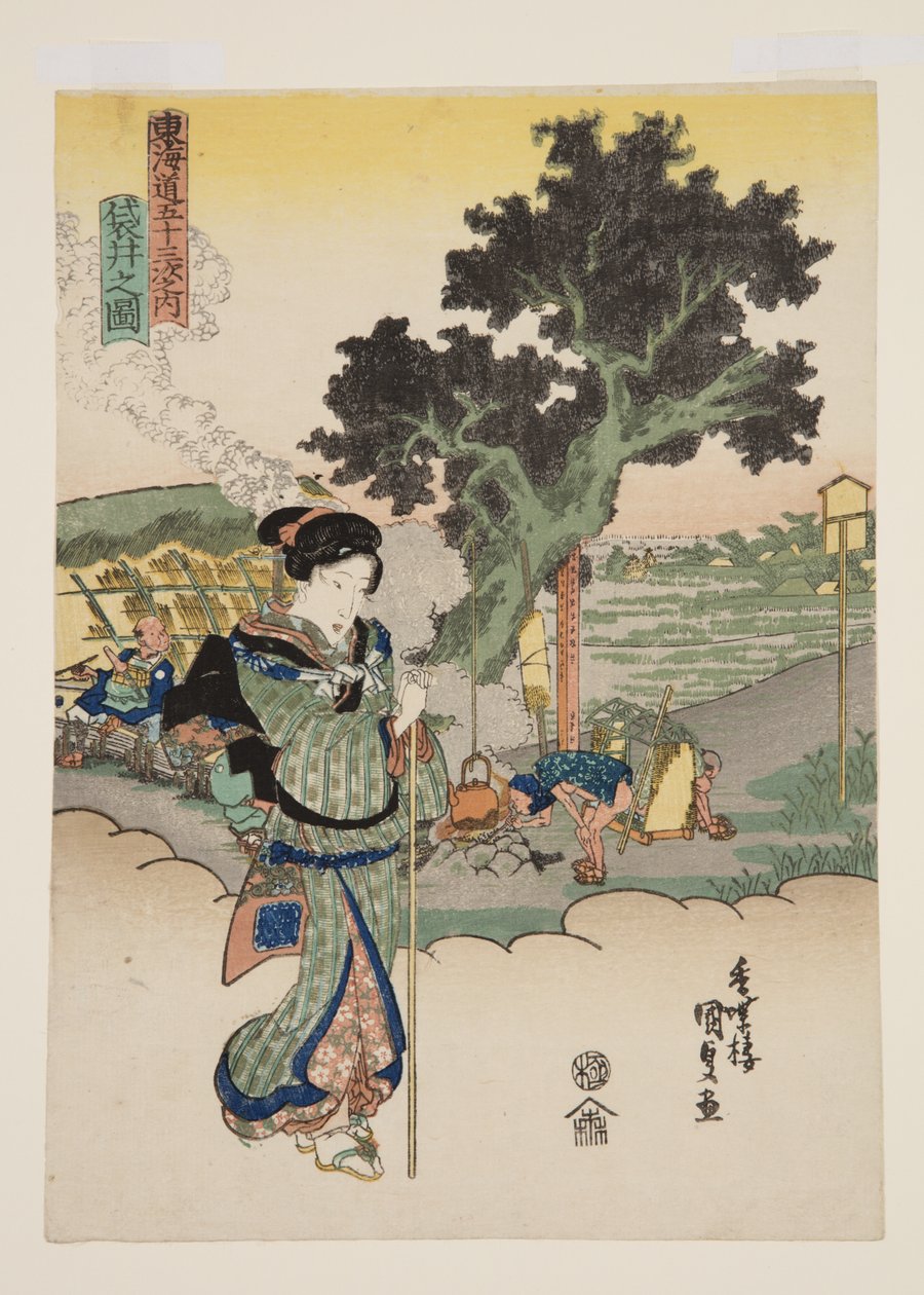 Vy över Fukuroi (figur av Fukuroi) av Utagawa Kunisada