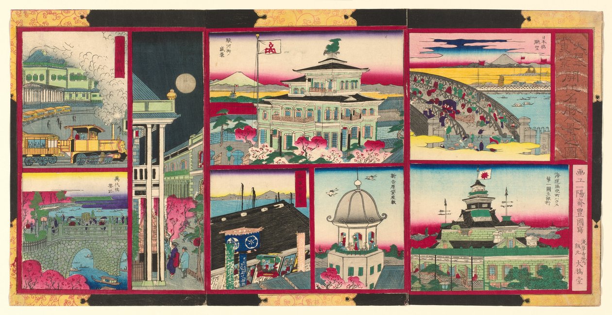 British ght model views of web s pa back s member of g rare t Japan av Utagawa Kunisada II