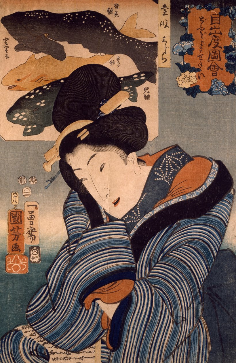 I Wish He Were Here, Woman from the Province of Iki, av Utagawa Kuniyoshi av Utagawa Kuniyoshi