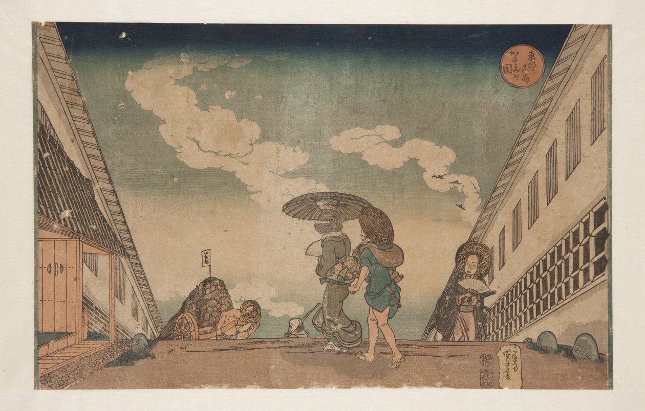 Kasumigaseki (träblock i färg) av Utagawa Kuniyoshi