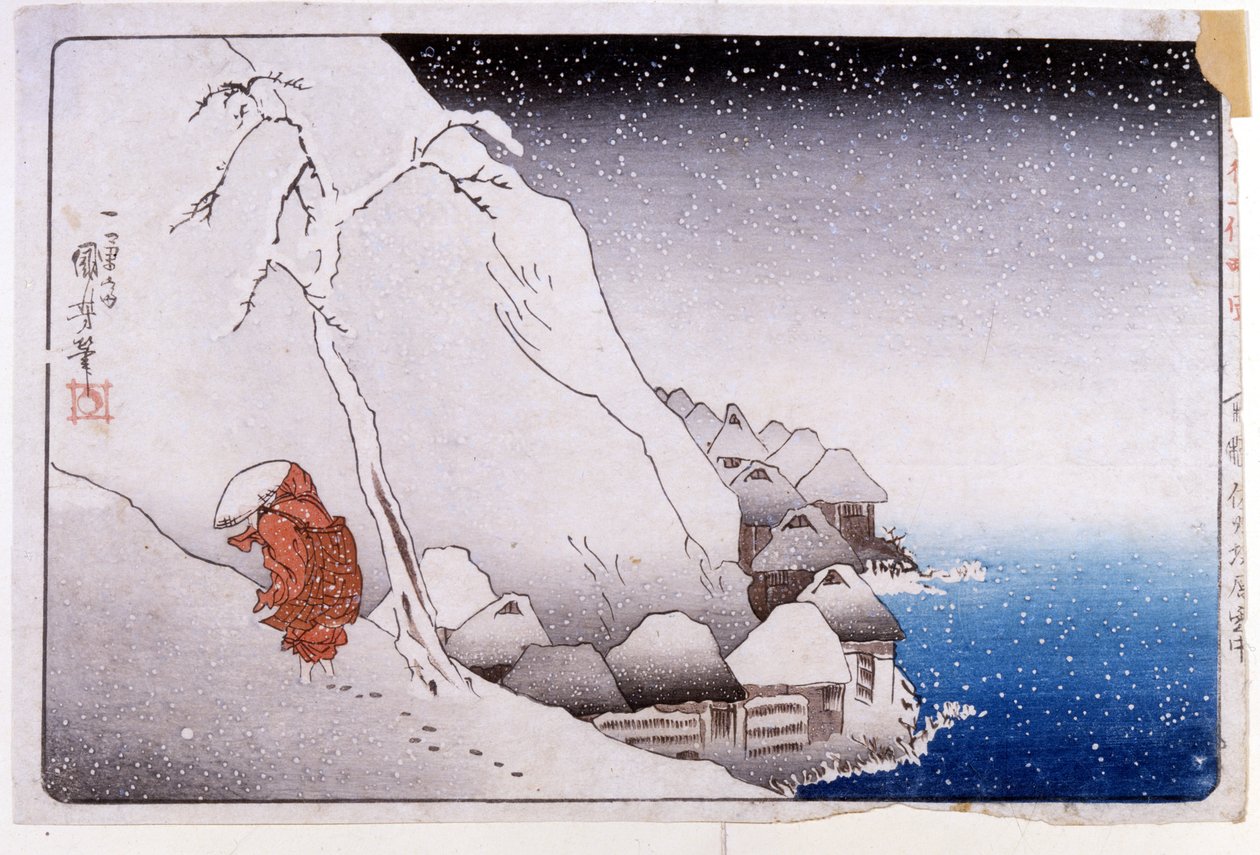 Nichirens liv av Utagawa Kuniyoshi