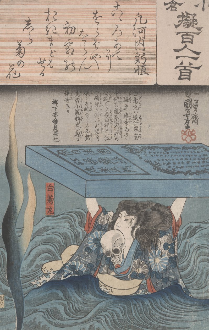 Ogura imitation av de hundra poeterna av Utagawa Kuniyoshi