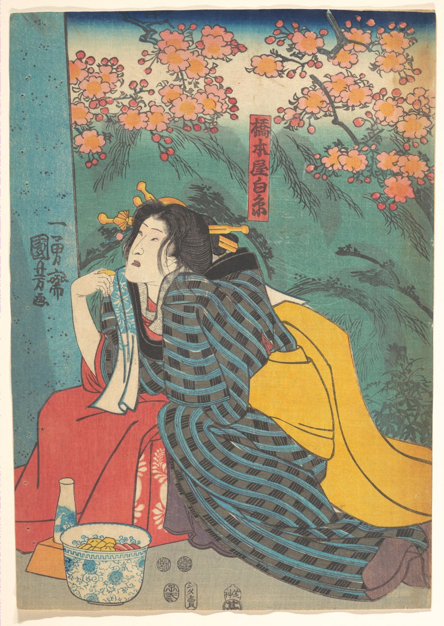 Tryck av Utagawa Kuniyoshi
