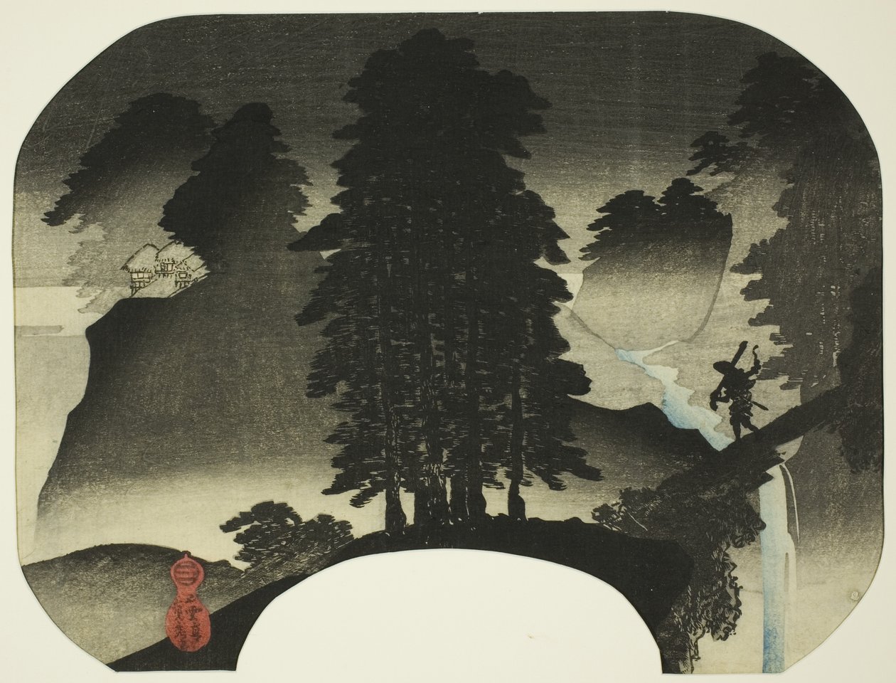 landskap (med San) av Utagawa Sadahide